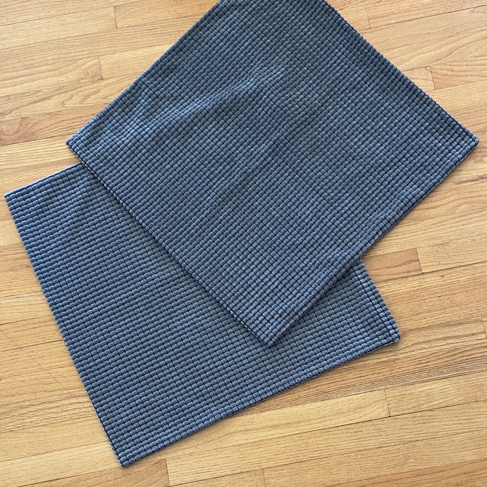 IKEA SVARTPOPPEL CUSHION COVER 26x26 Set of 2 Grey